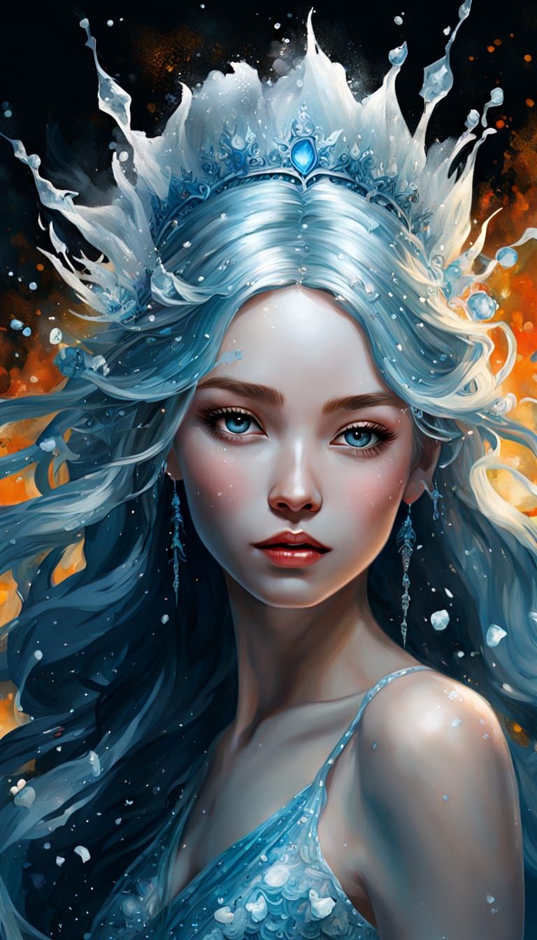 Yae Miko as Ice Mermaid Queen