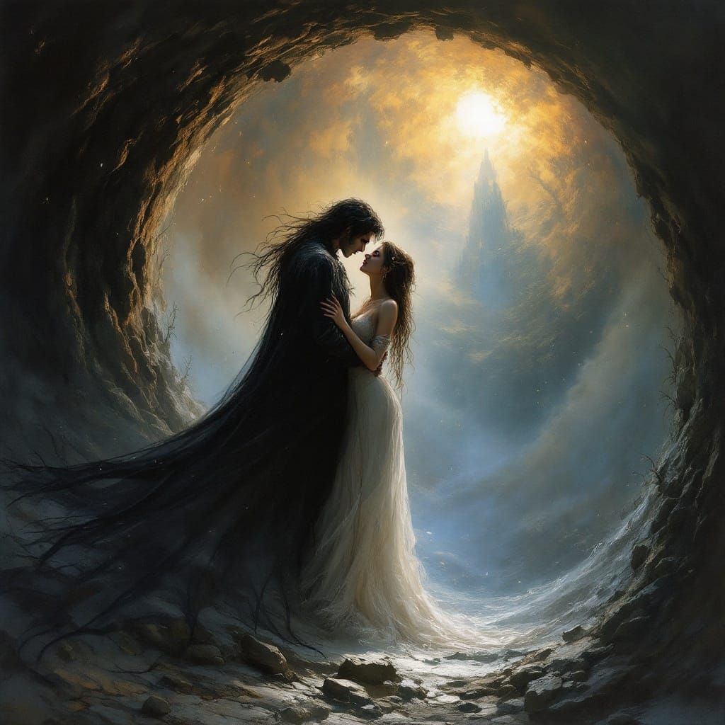 Fantasy Portal in Royo and Frazetta Style