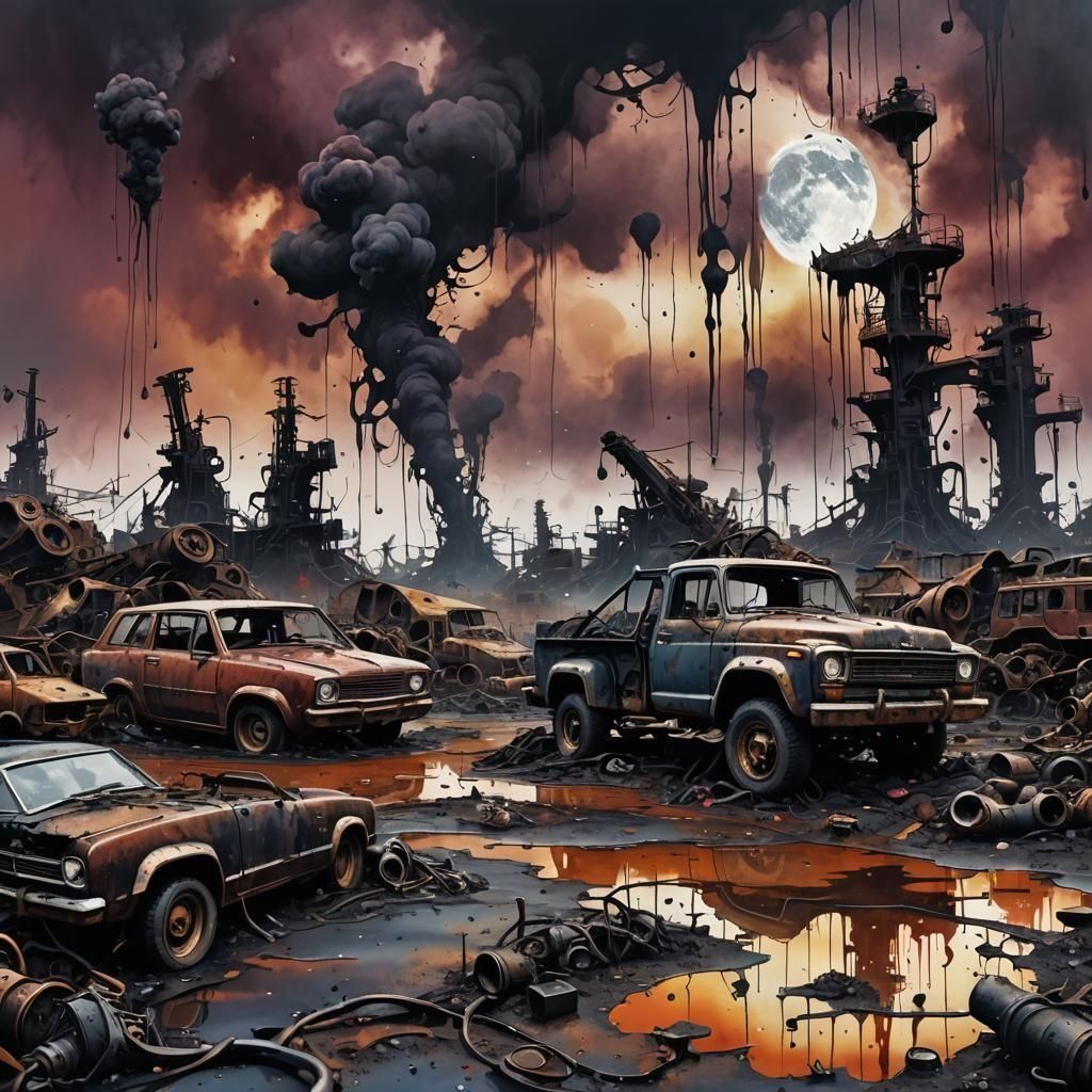 Ink Junkyard: Detailed Matte Painting in Unreal Engine