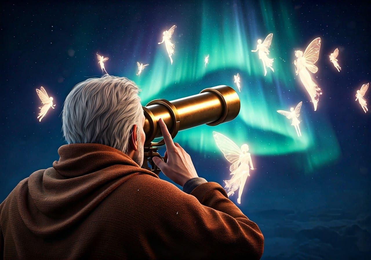 Wisdom of the Northern Lights in Whimsical Hues