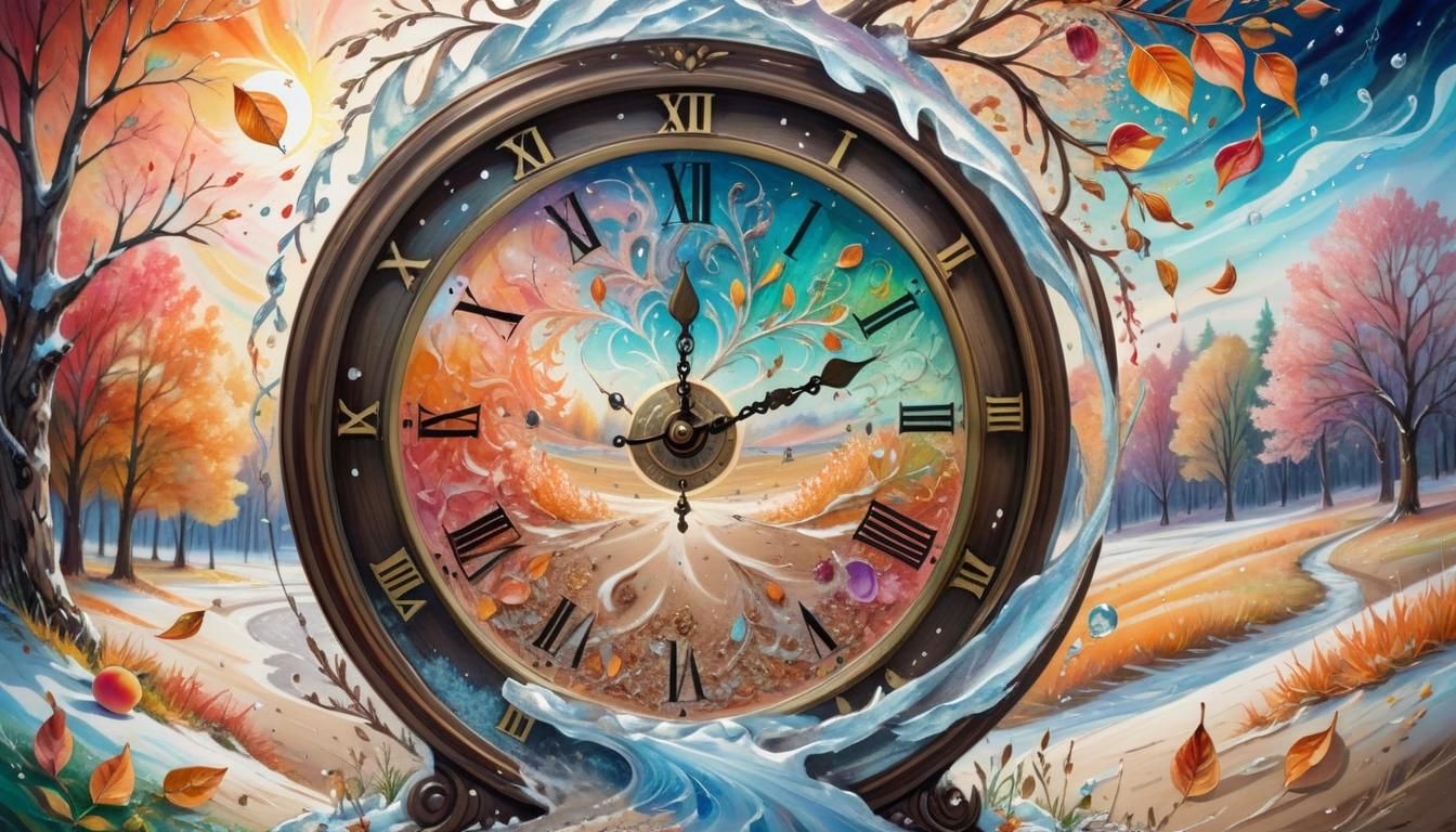 The beauty of time: past, present, future