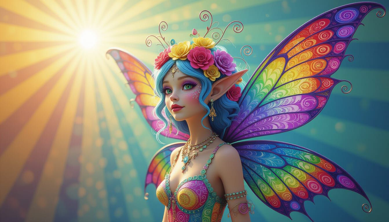 Whimsical Faerie in Bohemian Style