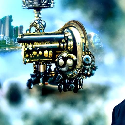 Steampunk Businessman Proposes Universe Sale
