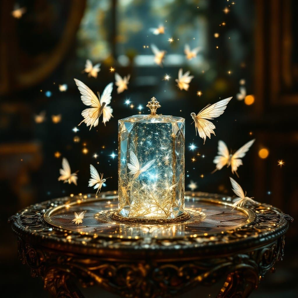 Ethereal Fairies Dance Amidst 17th-Century Flemish Table and...