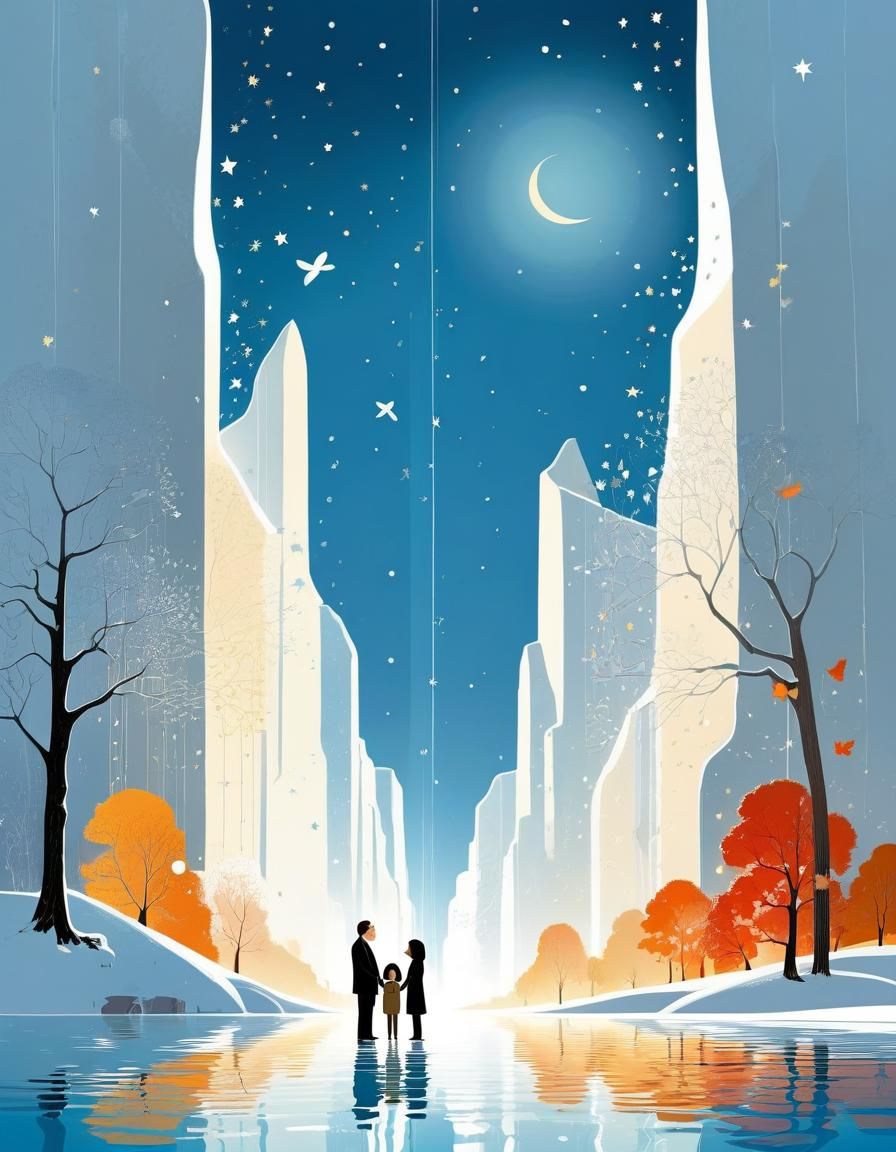 John and Yoko: Colorful Cel-Shaded Digital Drawing