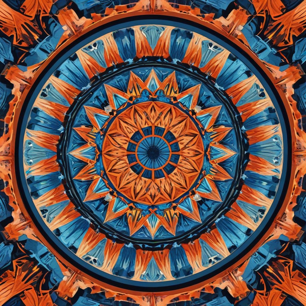 Geometric Kaleidoscope Art in Abstract Expressionism