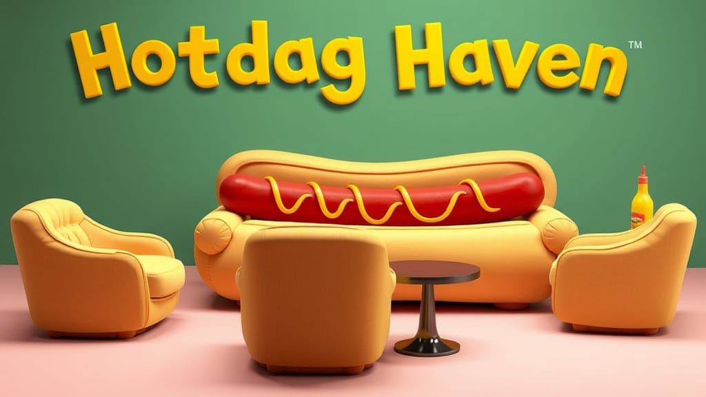 Hotdog-Inspired Furniture: A Playful Seating Set