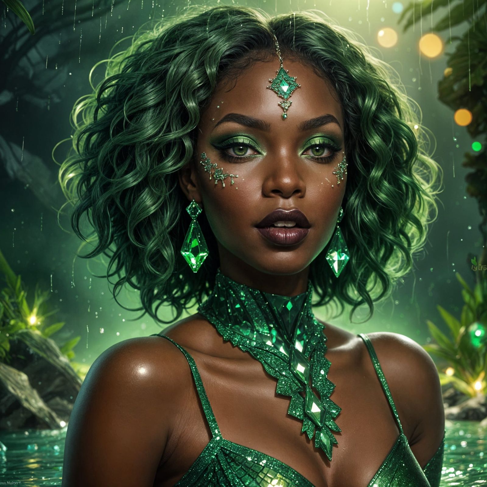 Lush Crystal Portrait of Transgender Woman