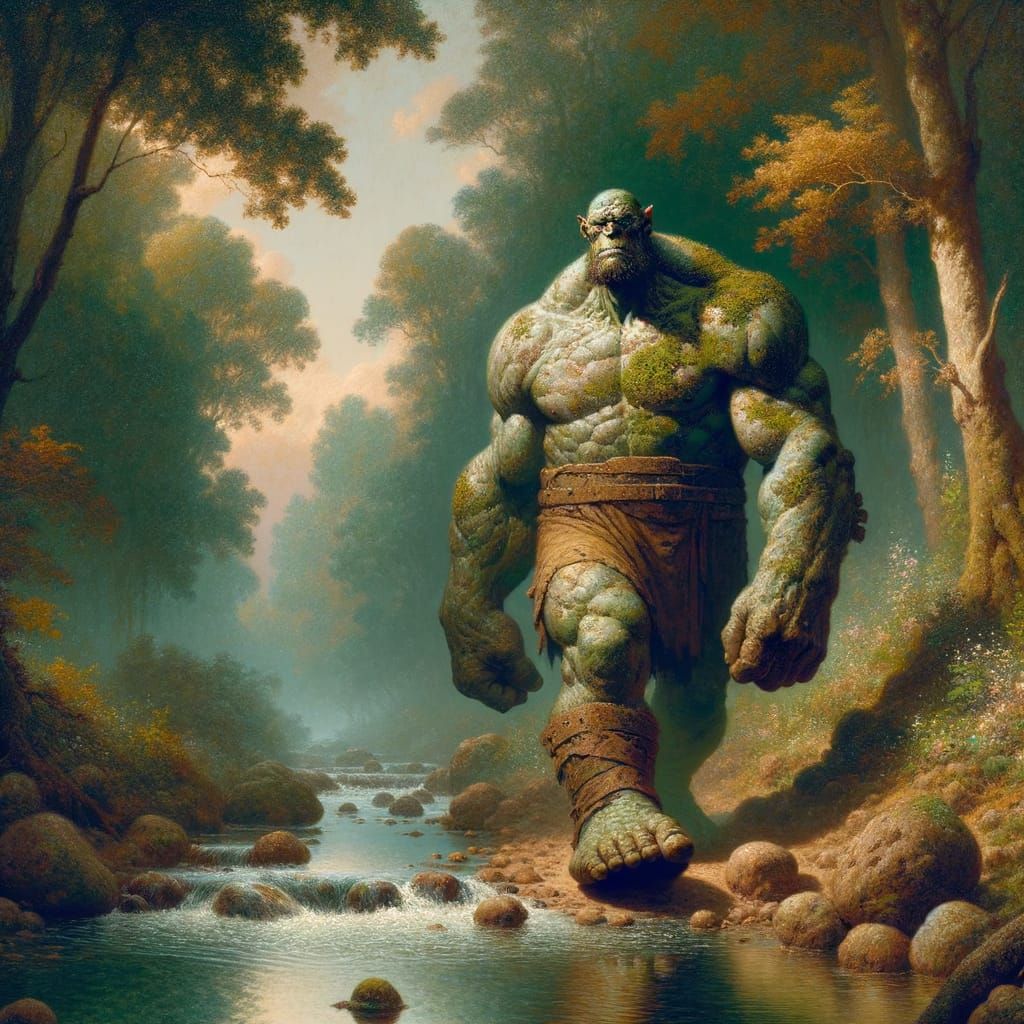 Gigantic Cyclops Takes a Leisurely Stroll through the Woodla...