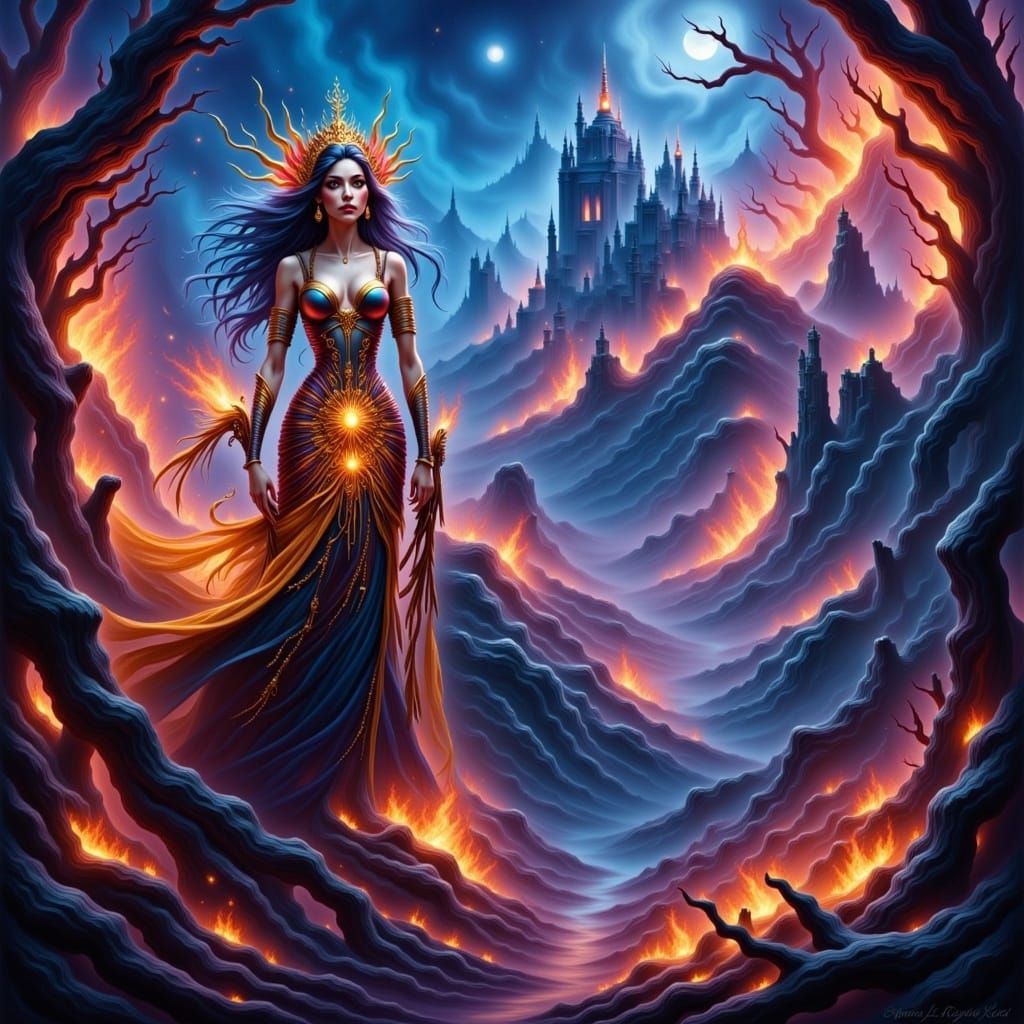 Abstract Dreamscape with Smooth Gradients