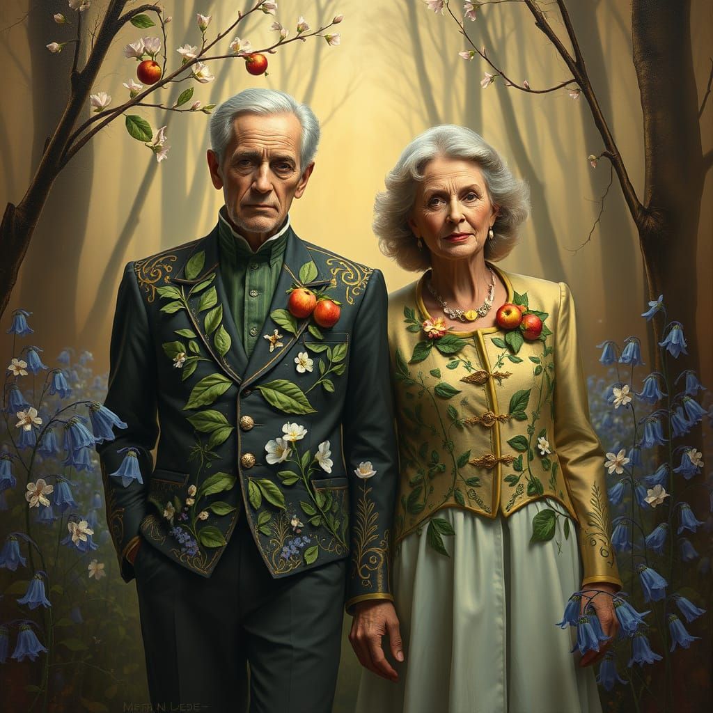 A RIGHT ROYAL RESPONSE TO SPRING (yes, they do share one arm...