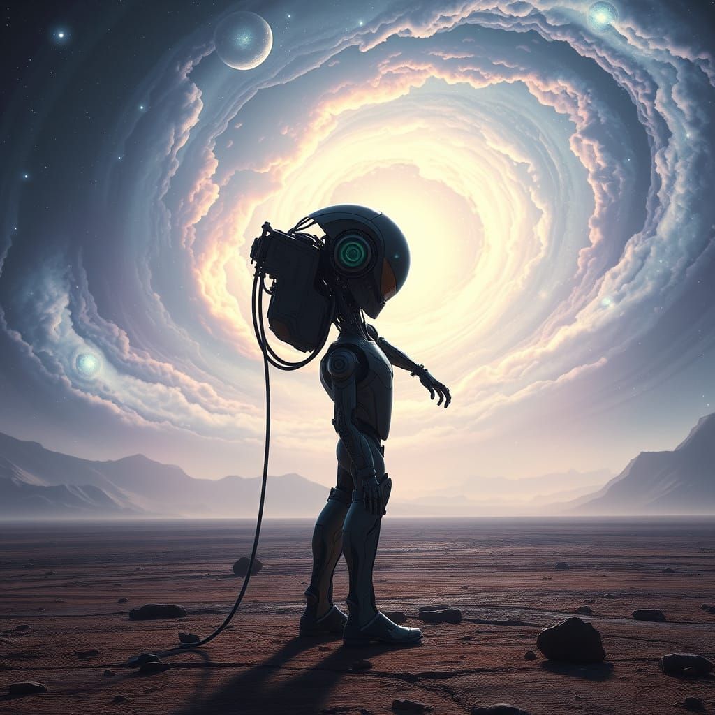 Android's Cosmic Isolation on Alien Planet