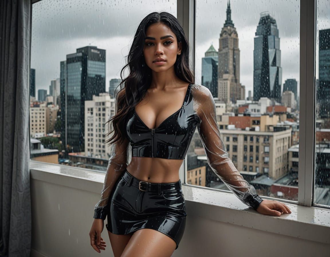 Dominican Woman in Ultra-Detailed Hyperrealistic Portrait