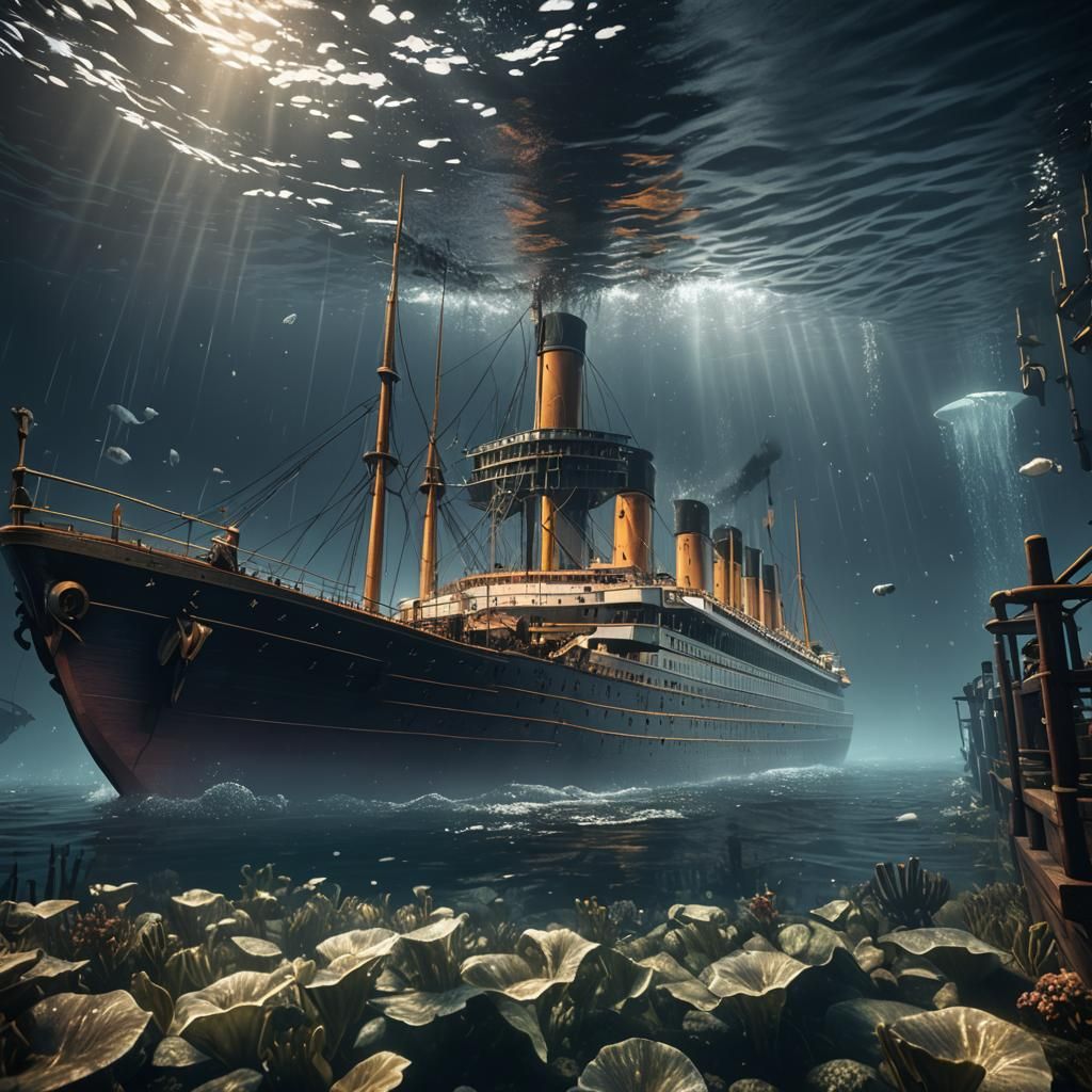 Titanic Underwater: 3D Game Cinematic Render
