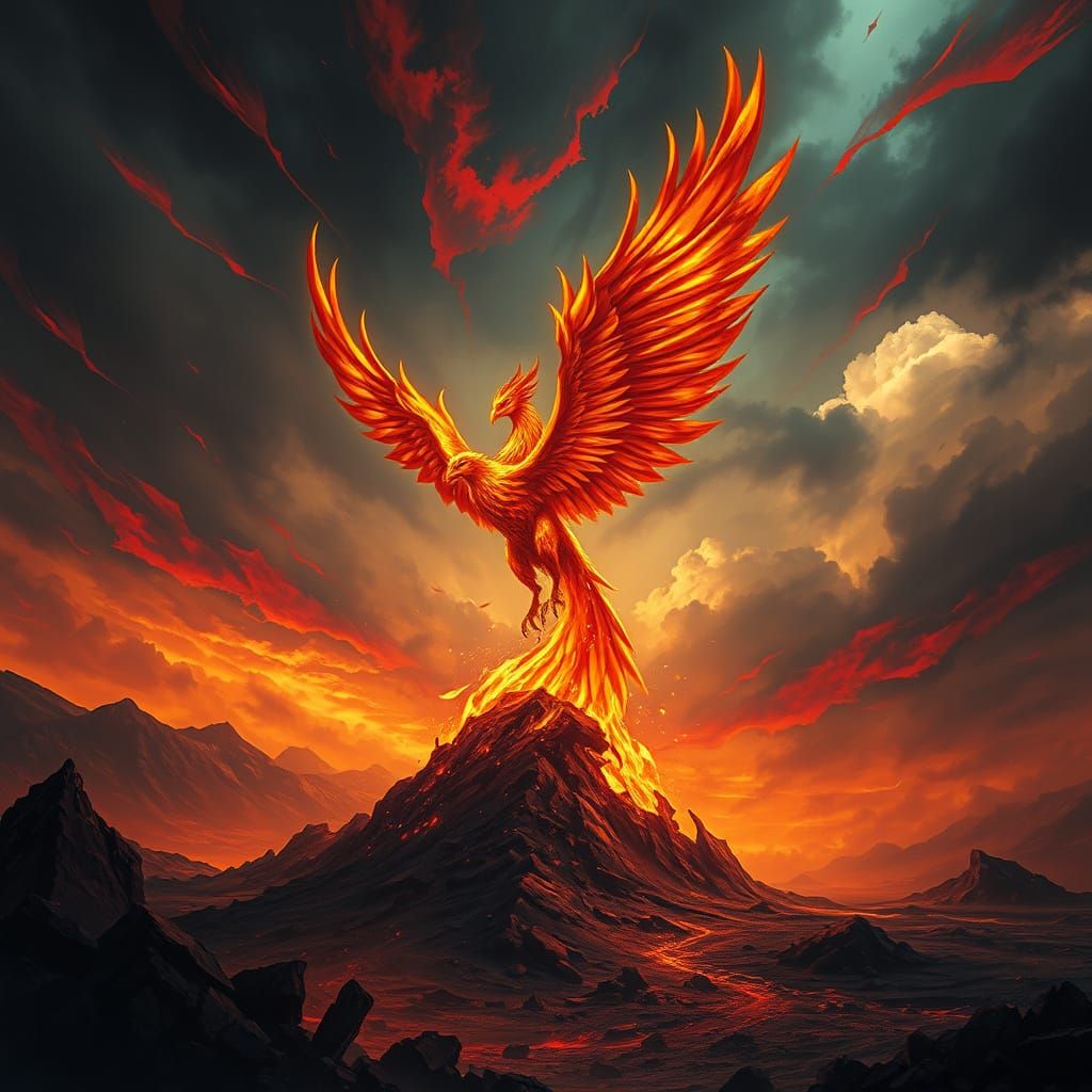 Phoenix Rising: A Fantasy Concept Art Masterpiece