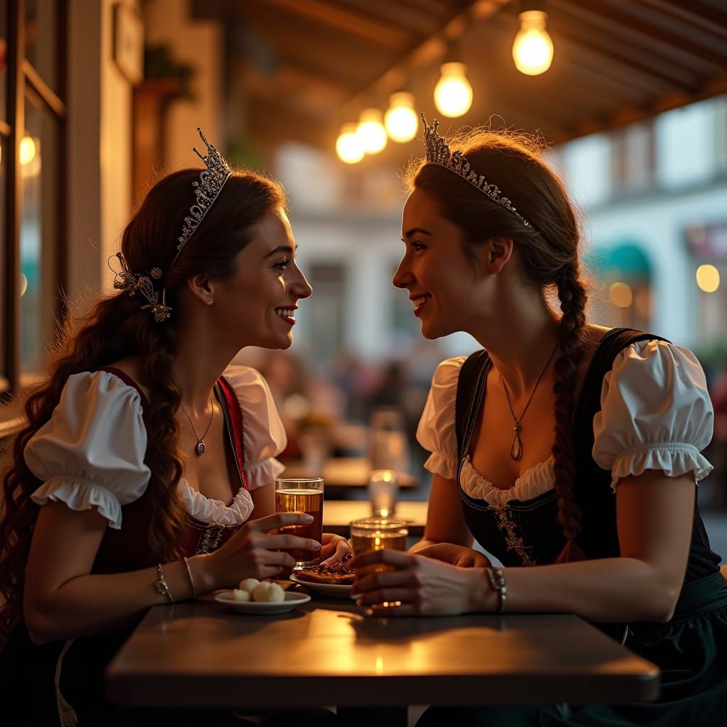 Bavarian Princess in Traditional Clothing