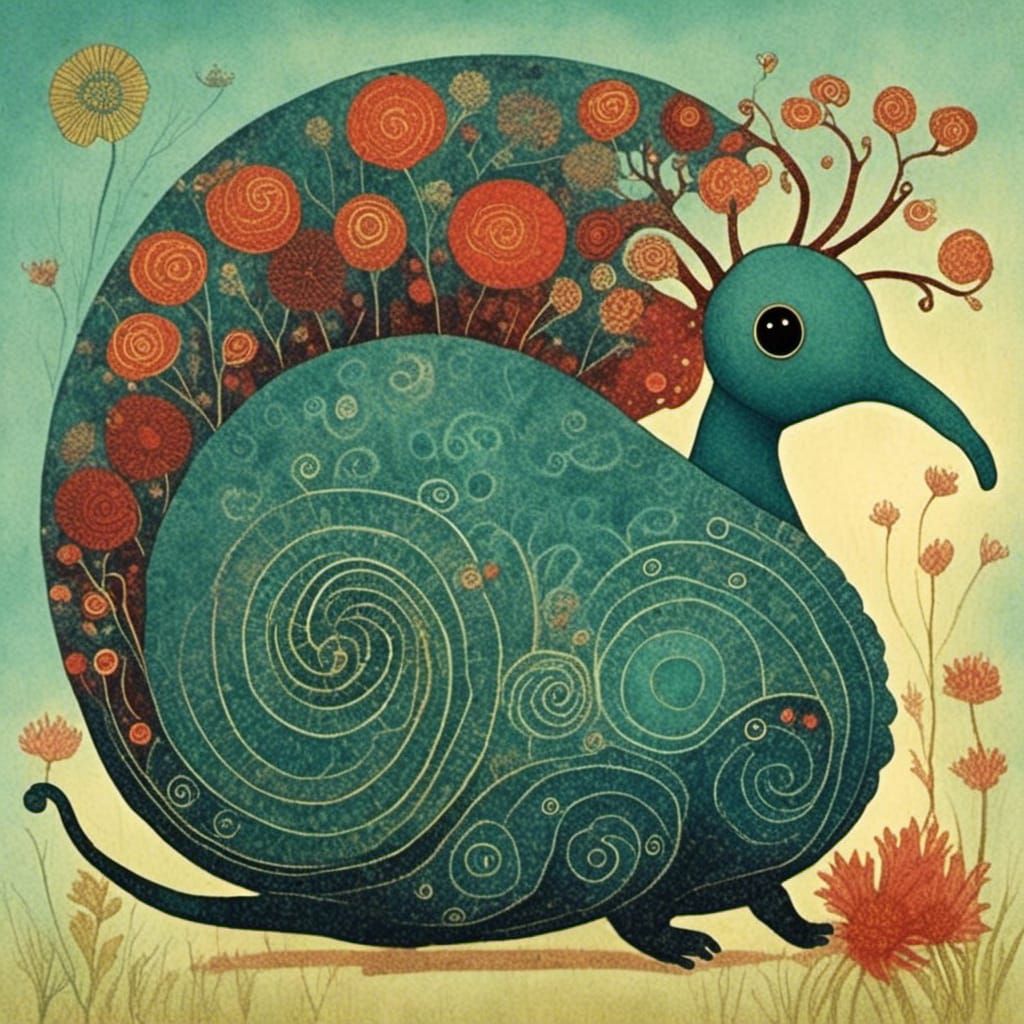 Charming Scene Inspired by Children's Illustration