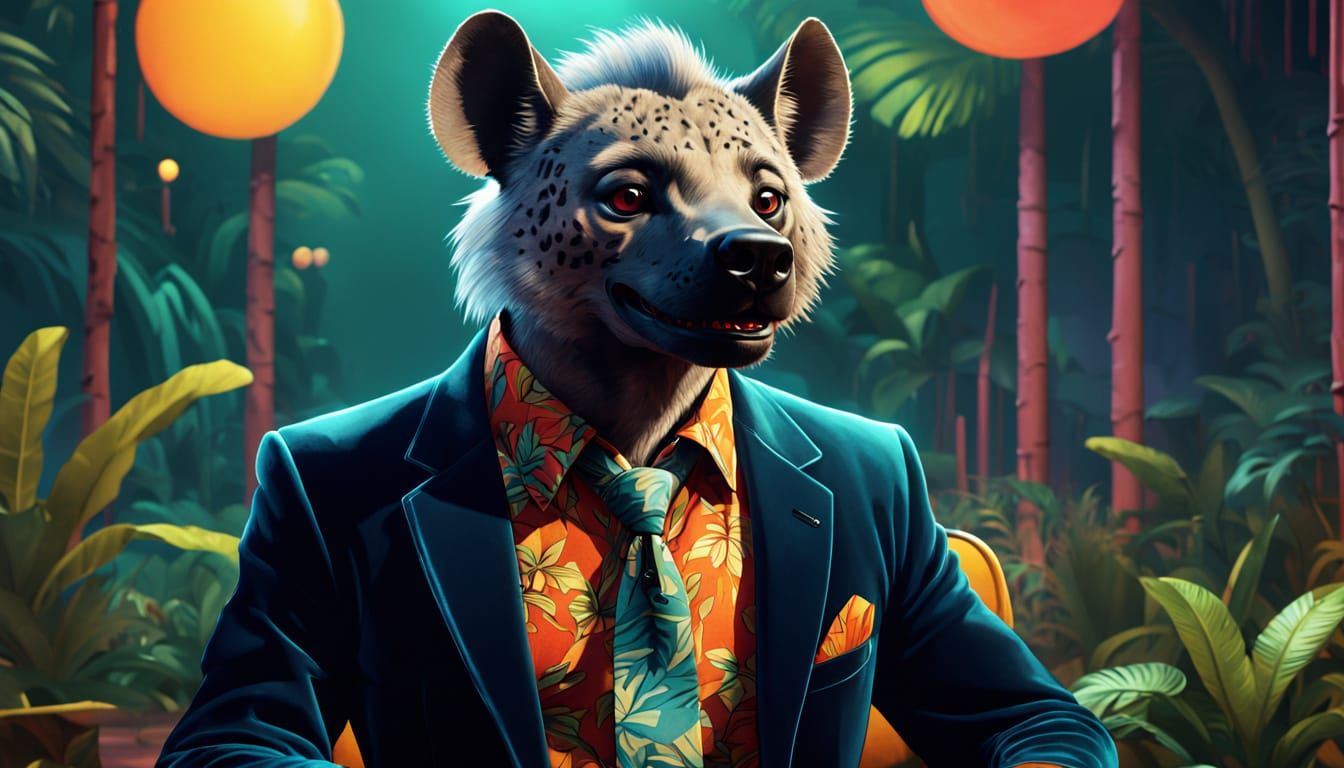 Hyena Host Interviews Jungle Celebrities: Fauvist TV Show