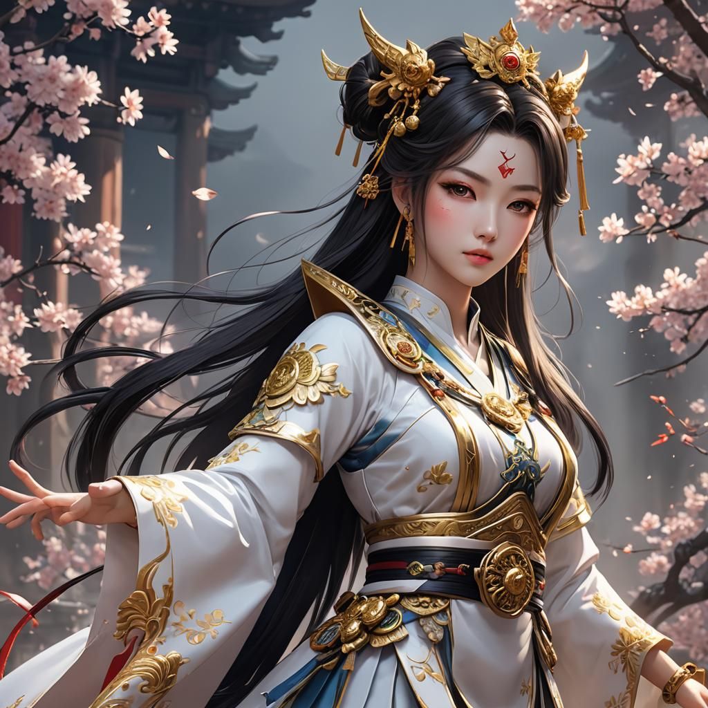 Diaochan 3D Anime Art Inspired by WLOP
