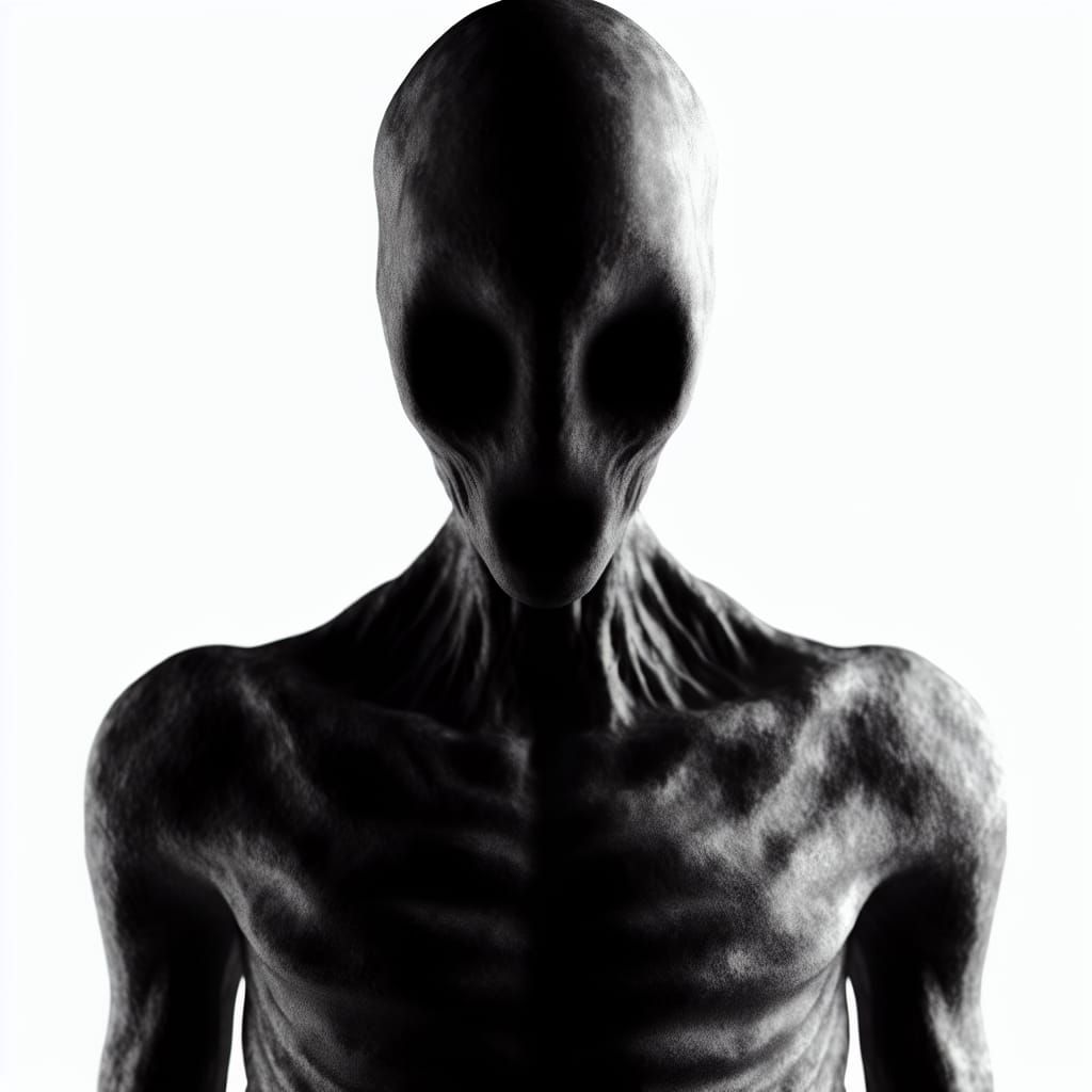 Ominous Shadowbeing Stares from the Void