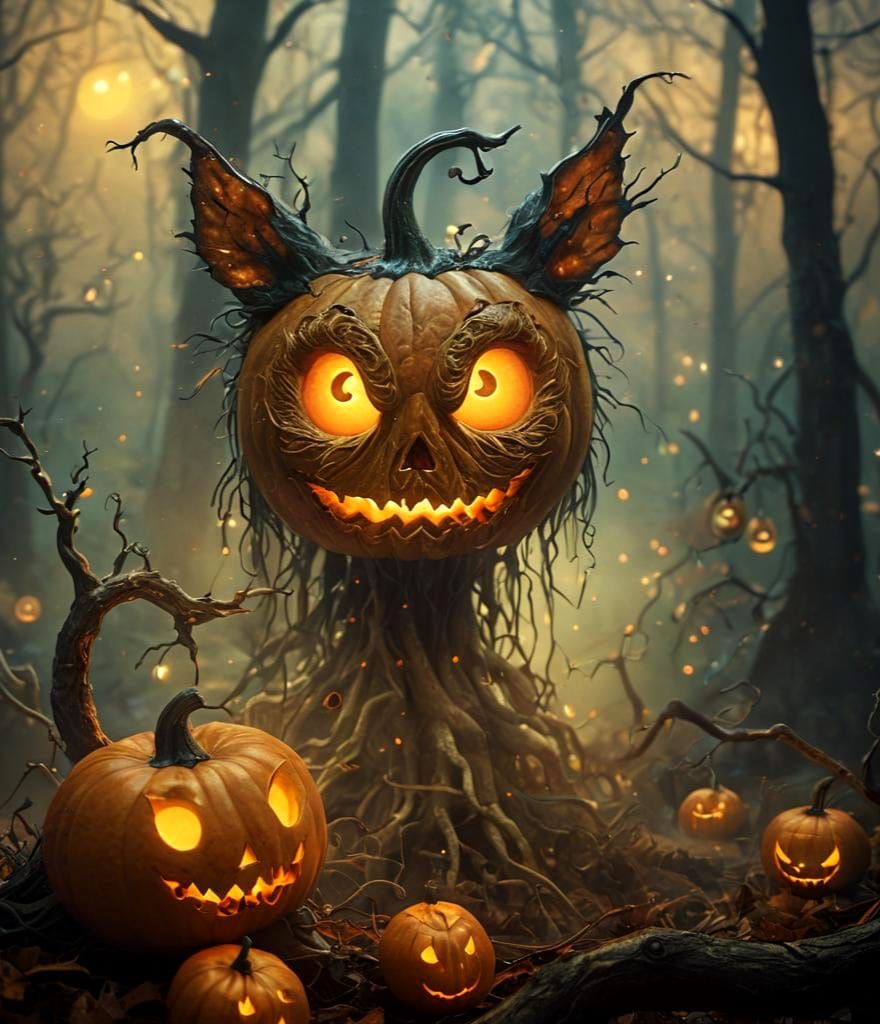 Surreal Halloween Animals in Vivid Colors