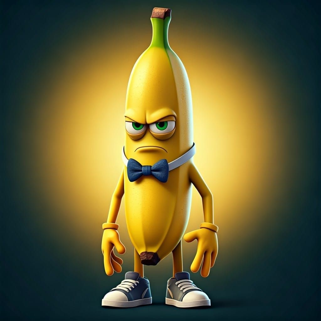 Vibrant Banana Boss in 3D
