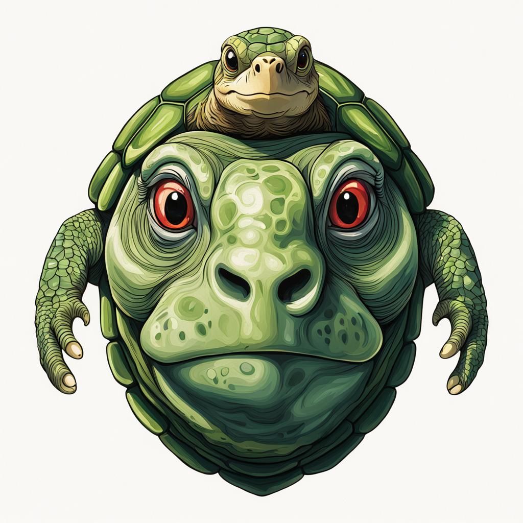 Monkey-Turtle Hybrid Creature