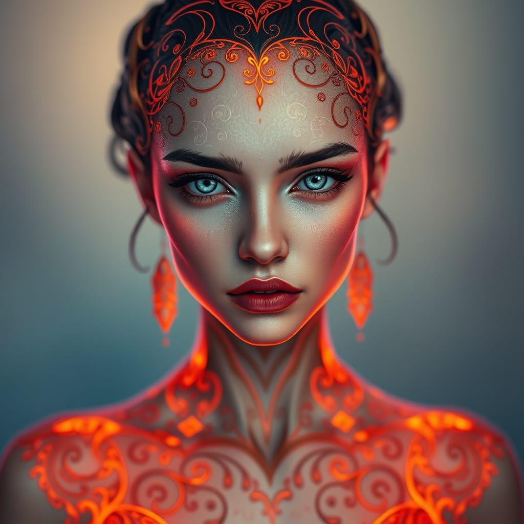 Ethereal Beauty in Vibrant, Triadic Colors