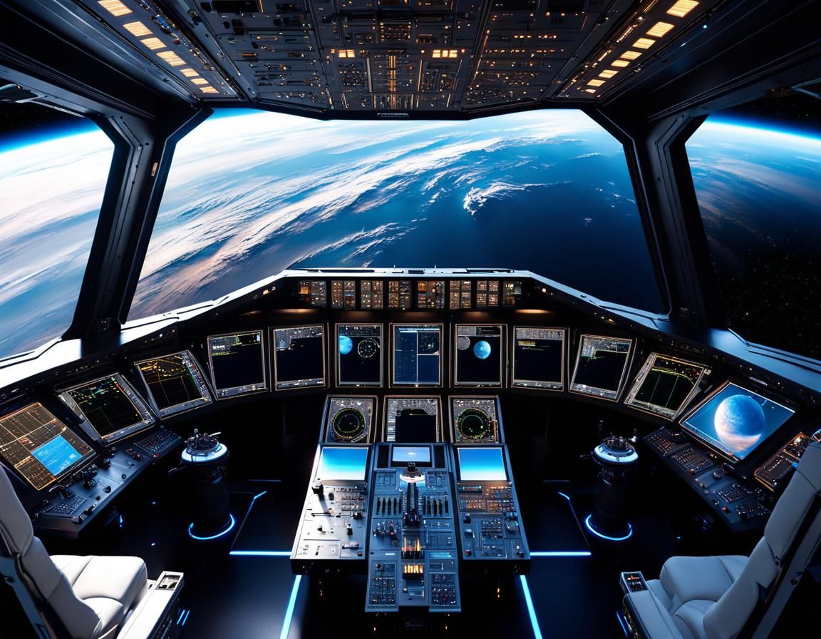 Hyperrealistic Spacecraft Flight at Lightspeed in Astral Sty...