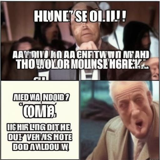 AI Generated Meme with Bottom Text