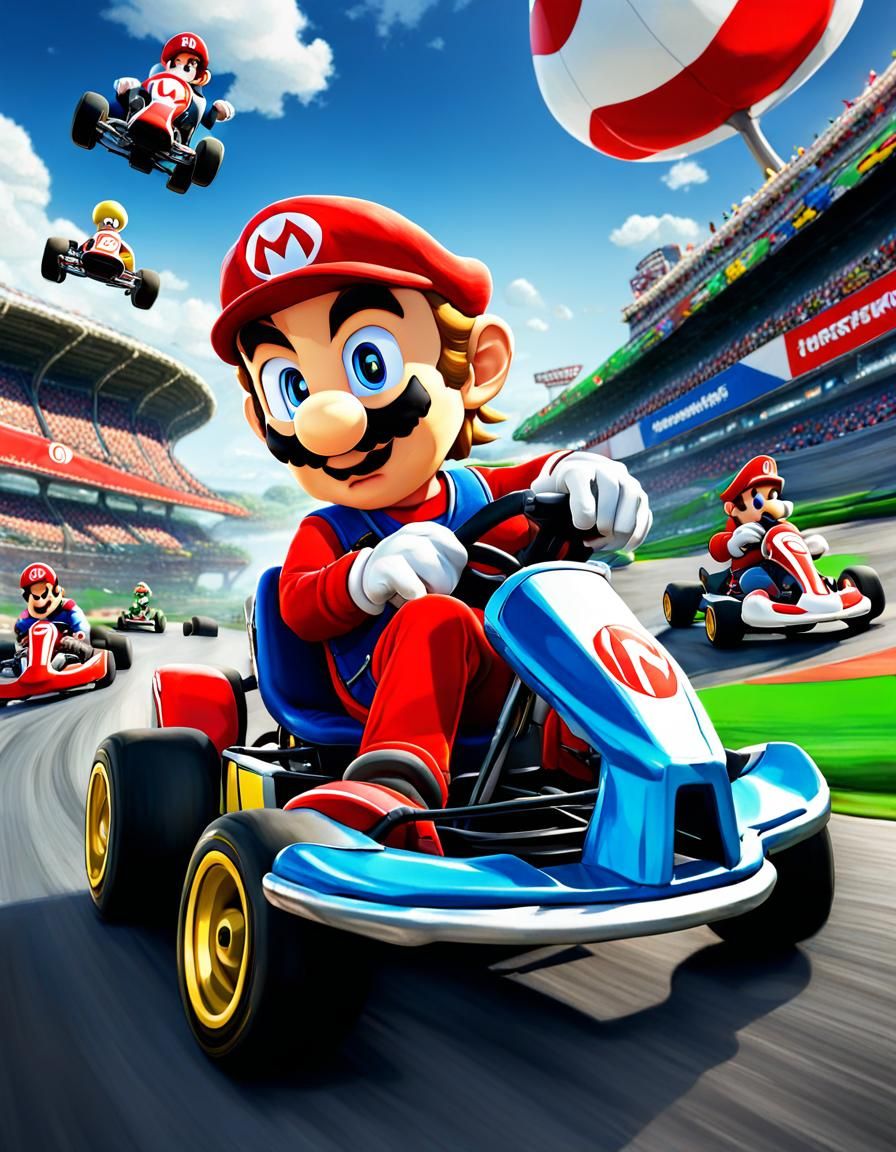 Mario Kart Game Poster