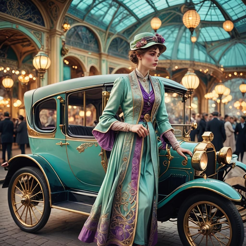 Paris 1910 Baker Electric car