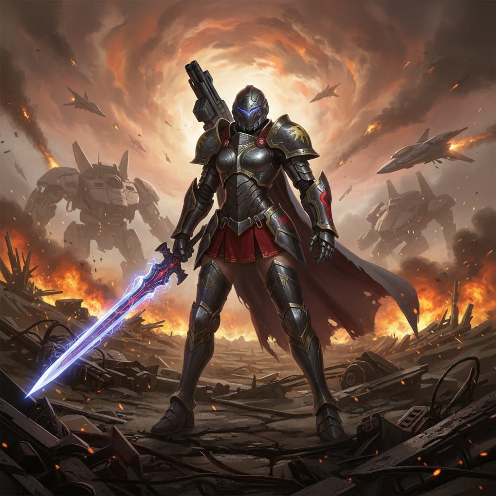 War God Captain in Futuristic Combat