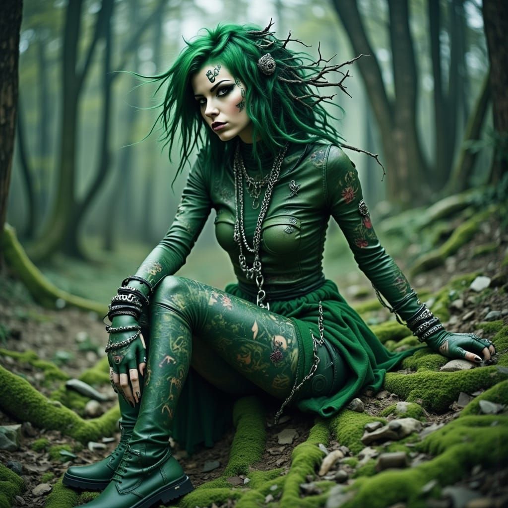 Swamp Witch Queen in Detailed Matte Painting