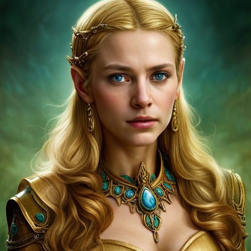 Radiant Crown Jewel: The Portrait of a Resplendent Princess