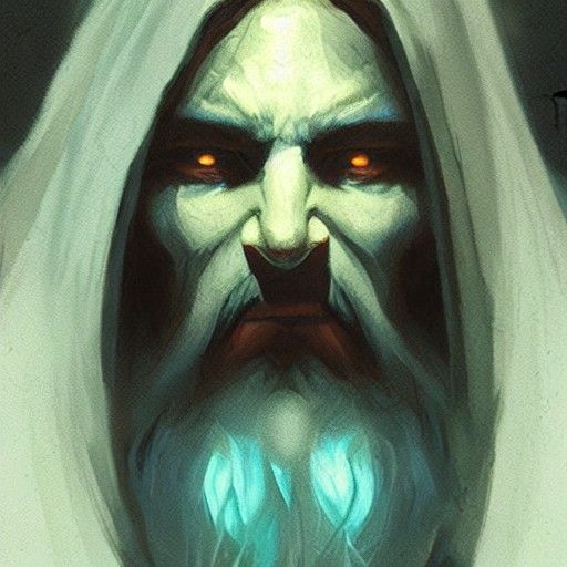 Sinister Smurf Figure in Dark Fantasy Style