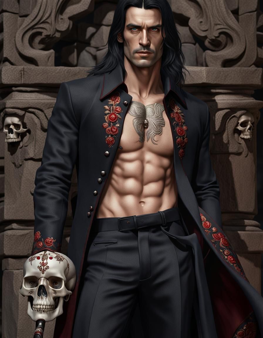 Handsome Man in Victorian Attire, Photorealistic Render