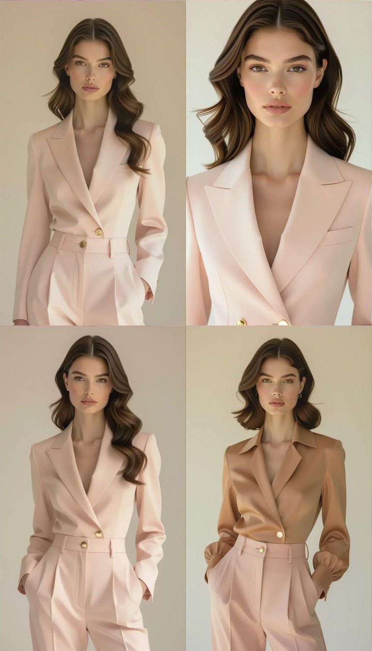 Elegant Model in Luxury Tailored Trousers Campaign Photo