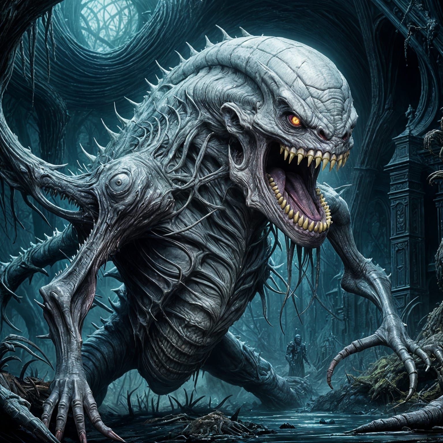 Realistic and Creepy Monster Concept Art