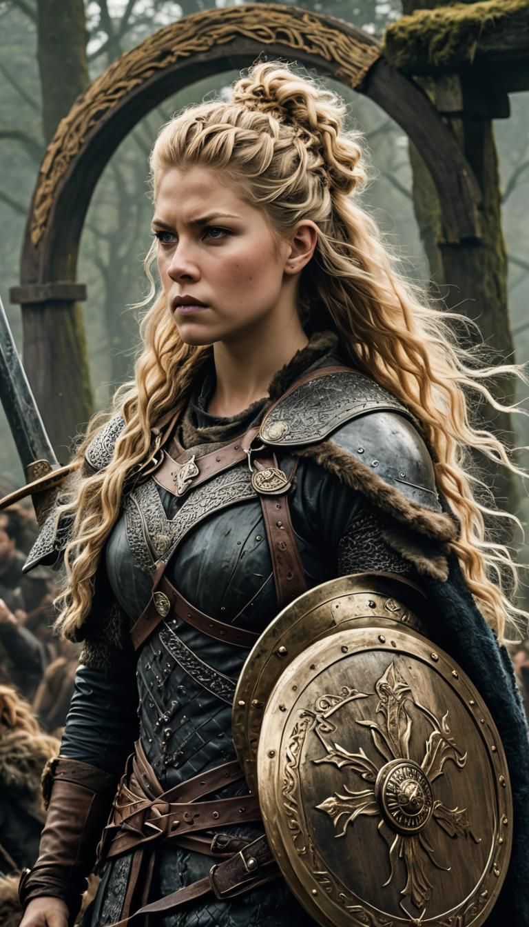 Lagertha: Viking Shieldmaiden Ready for Battle