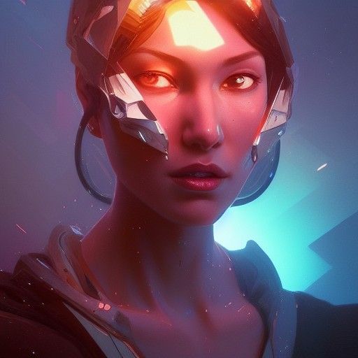 Hyperdetailed Outer Space Portrait in Unreal Engine 5