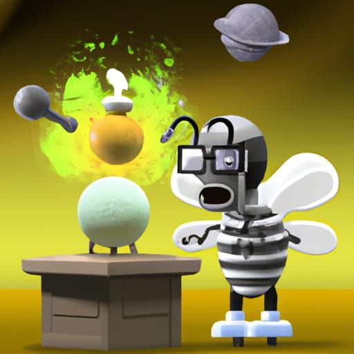 bee was working for a mad scientist who wanted to bring an a...