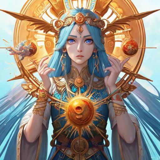 Goddesses Portrait in Hyperdetailed Digital Art Style