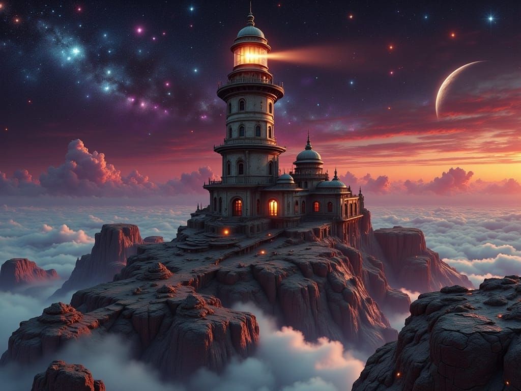 Cosmic Lighthouse Radiates in the Chromatic Abyss