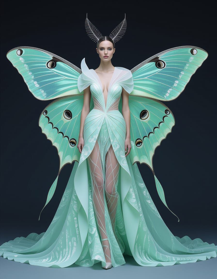 Moon moth fashion.