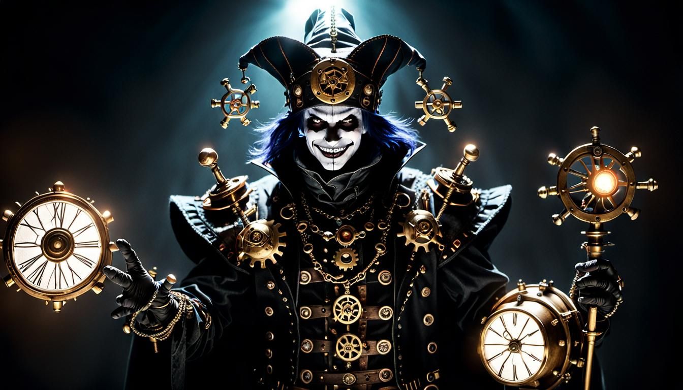 Gothic Steampunk Jester Masterpiece