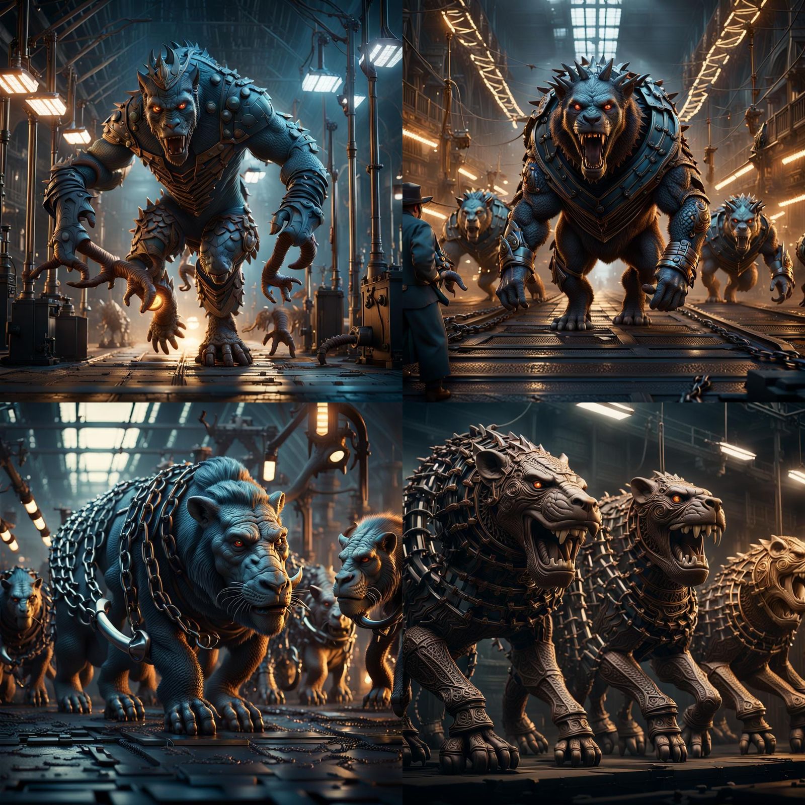 Fabulous Beasts on a Chain Gang: Concept Art
