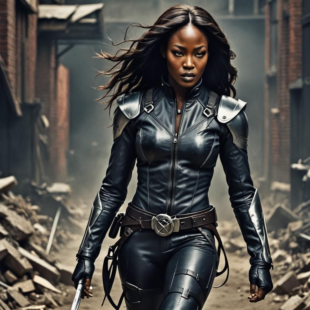 Confident Woman Advances: Hyperrealistic Cinematic Portrait