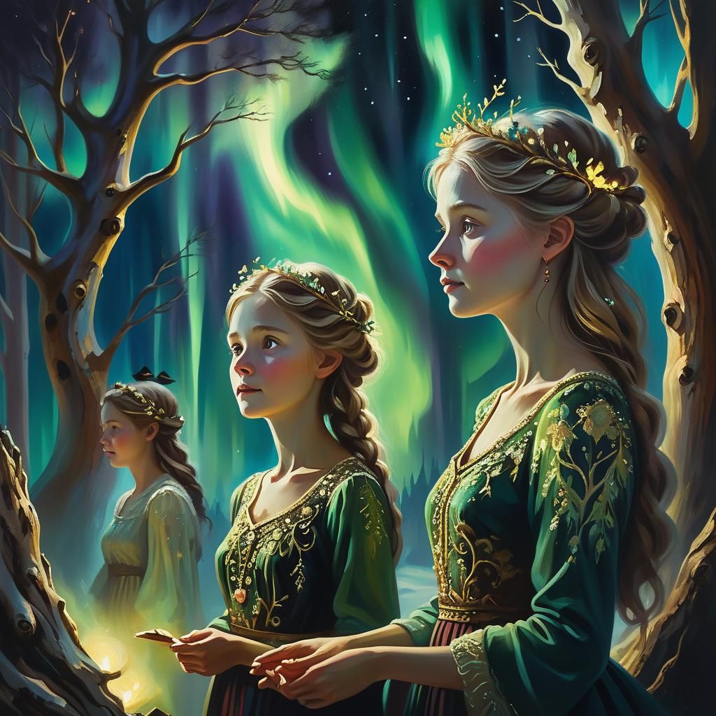 Ethereal Faces Watch From the Woods