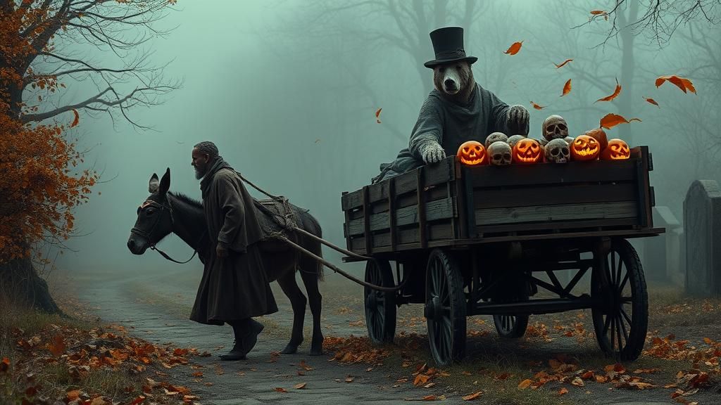 Dark Ages Peasant Meets Polar Bear in Surreal Vision